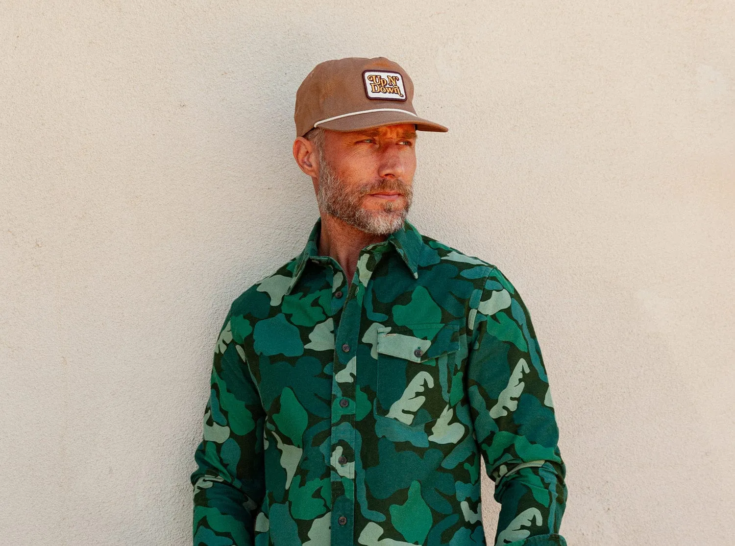 Throwback Hat - Up N' Down - Khaki