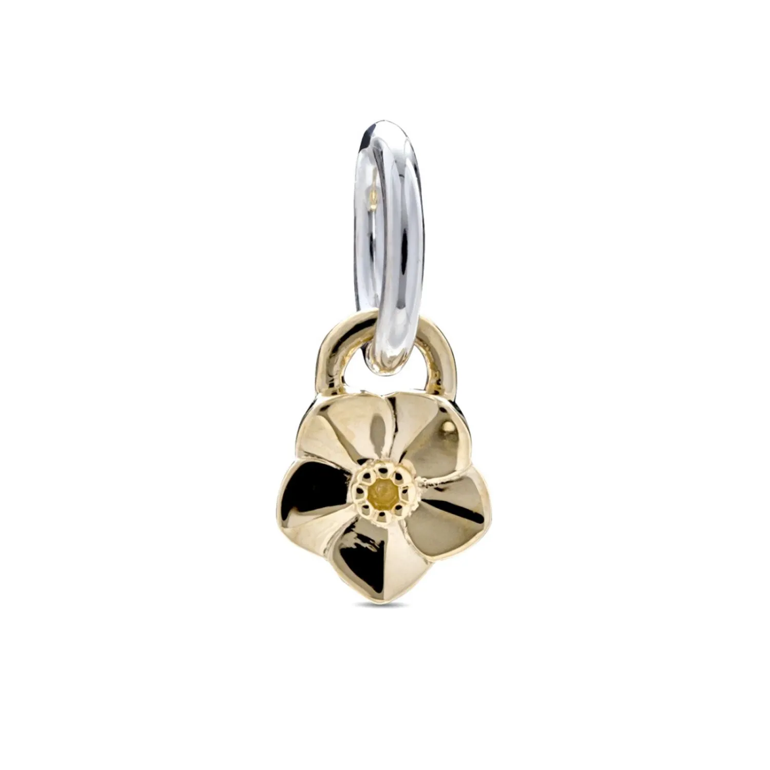 Tiny Forget-Me-Not Gold Charm