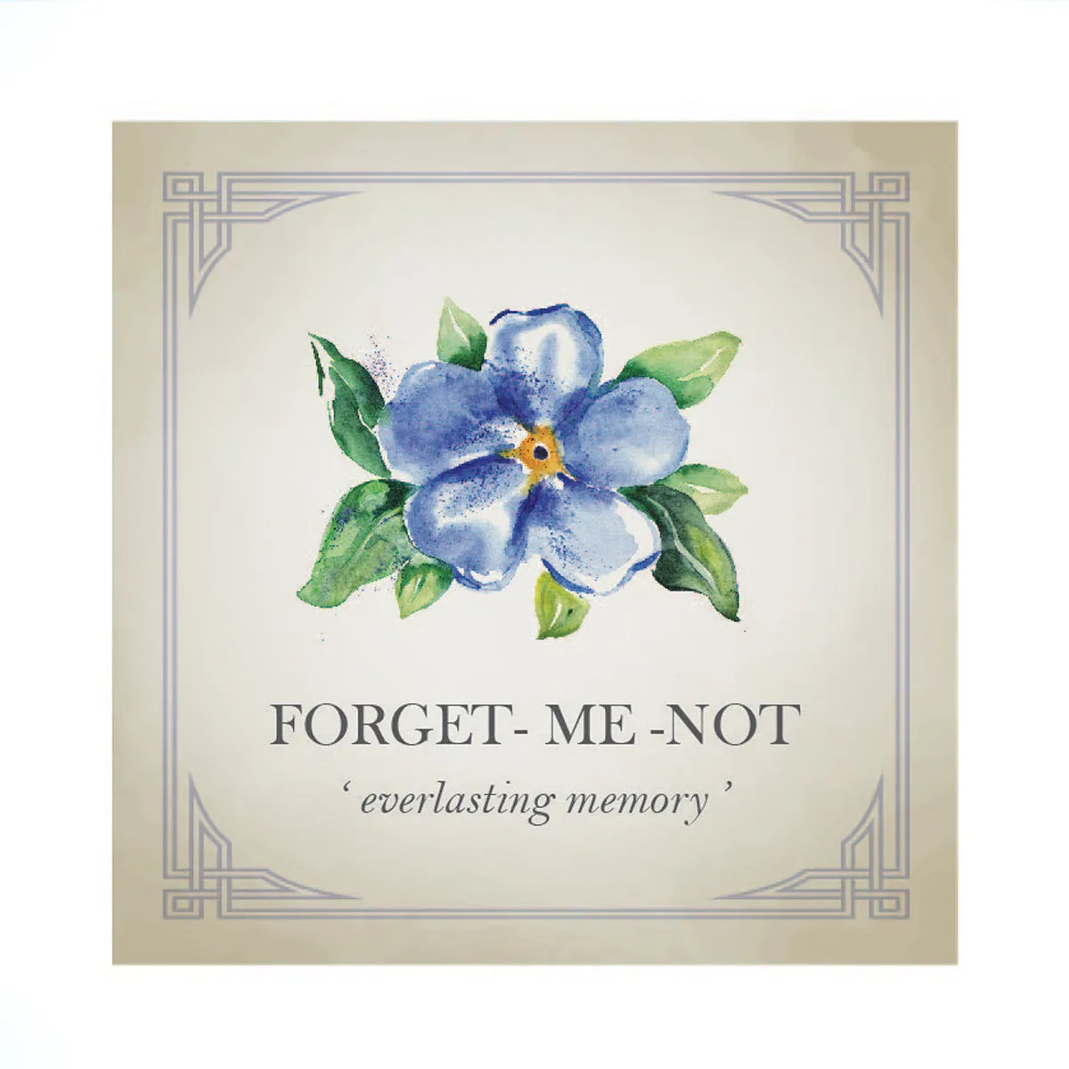 Tiny Forget-Me-Not Gold Charm