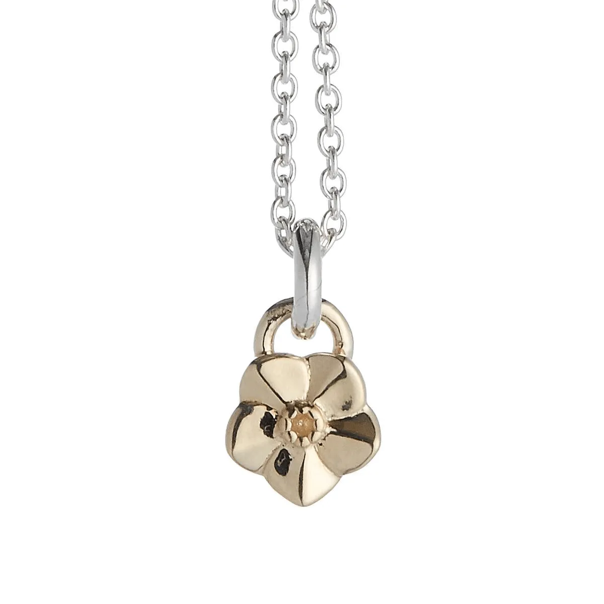 Tiny Forget-Me-Not Gold Charm