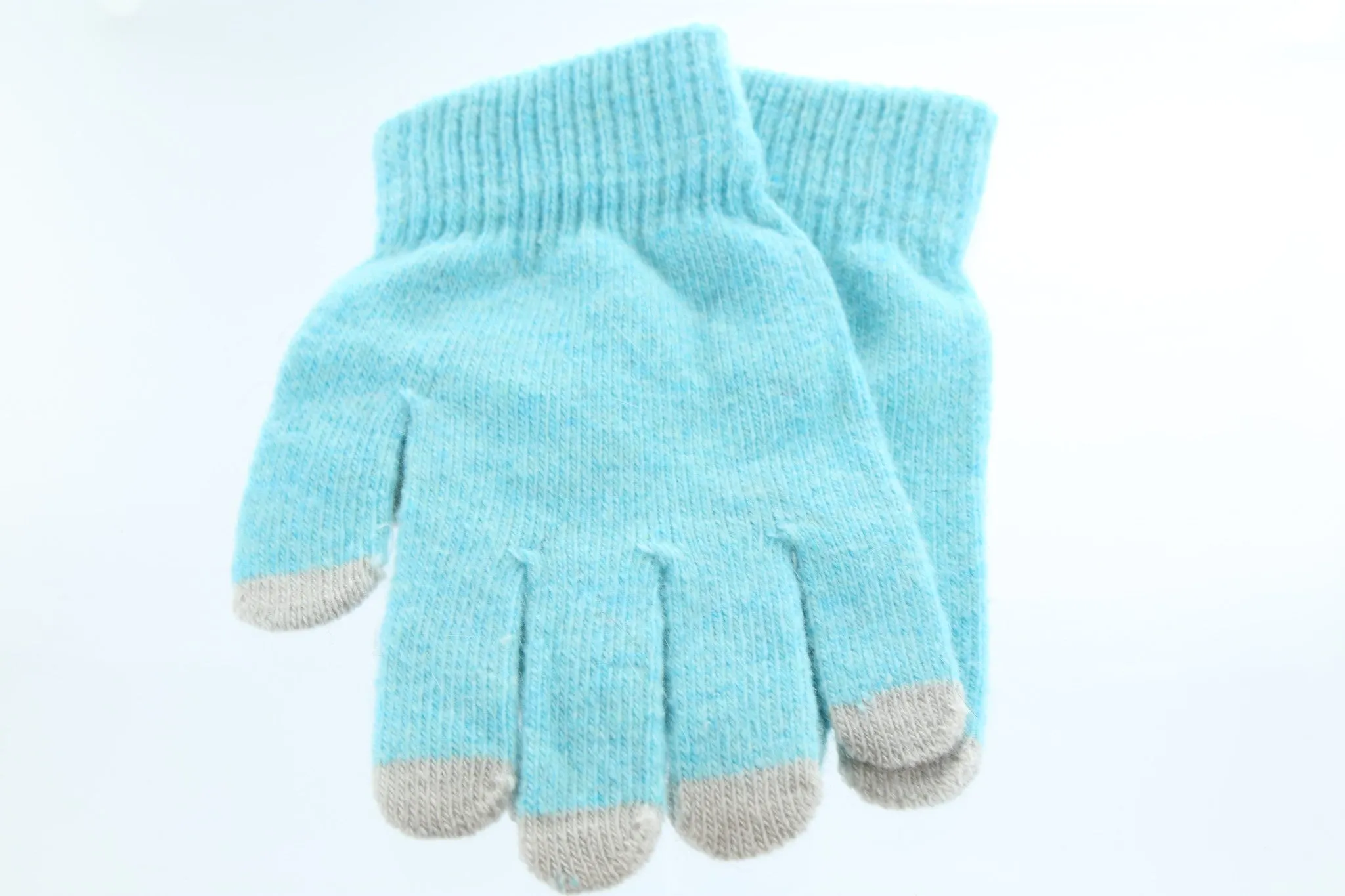 Touch Screen Gloves Light Blue