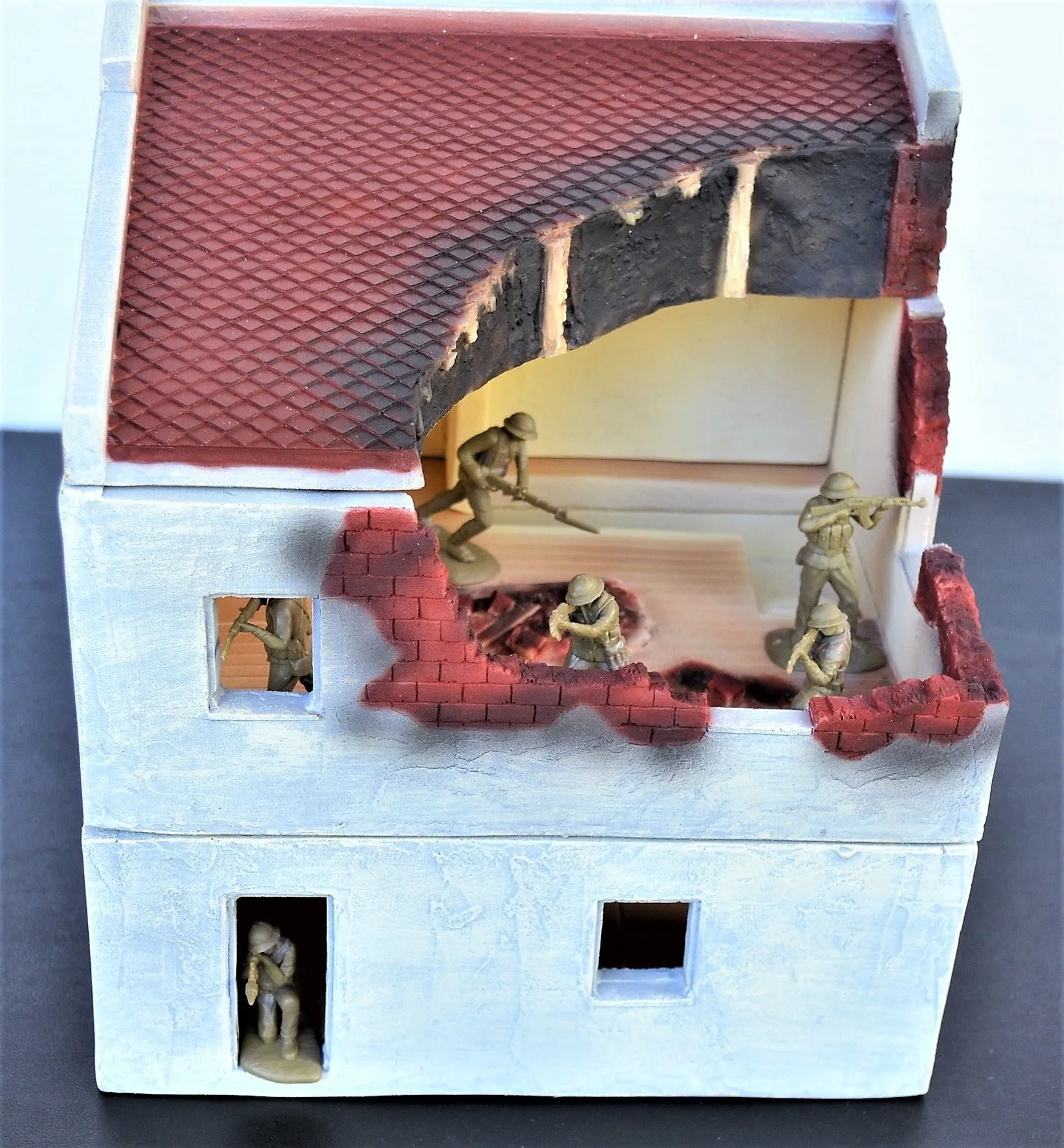TSSD Painted 2-Story Vietnam Building TS219