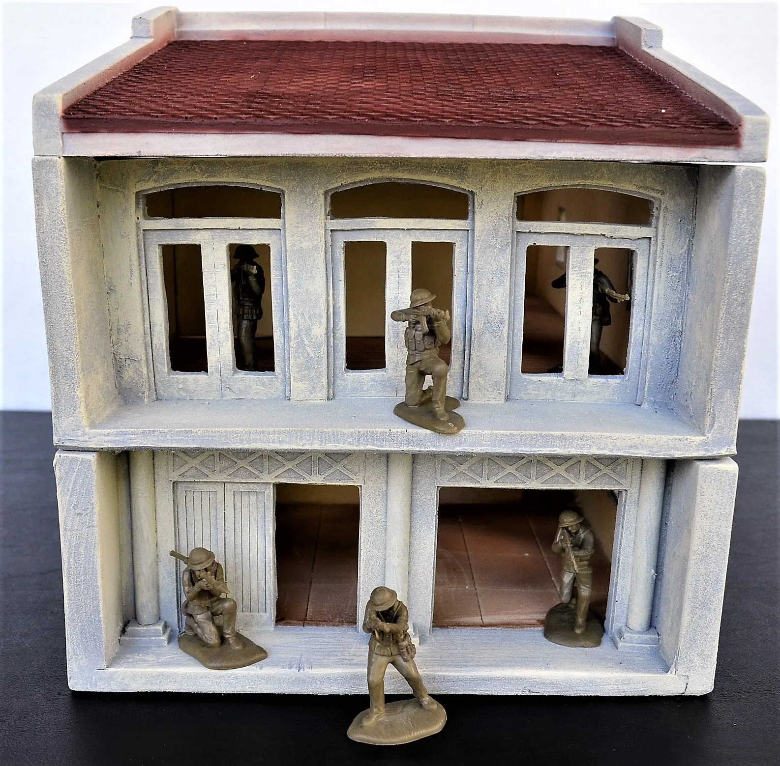 TSSD Painted 2-Story Vietnam Building TS219