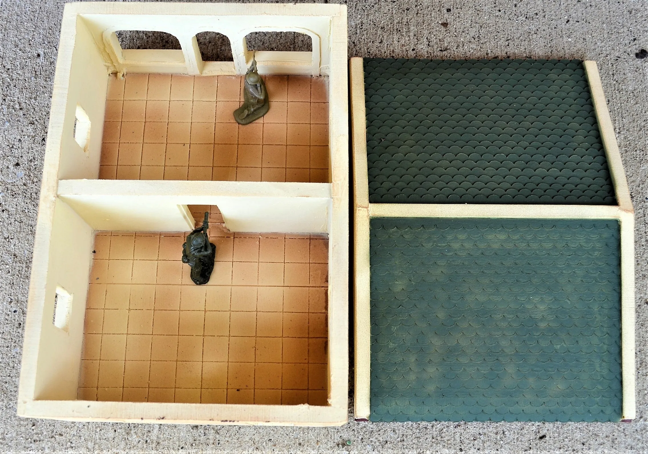 TSSD Painted Vietnam 1-Story Building TS218