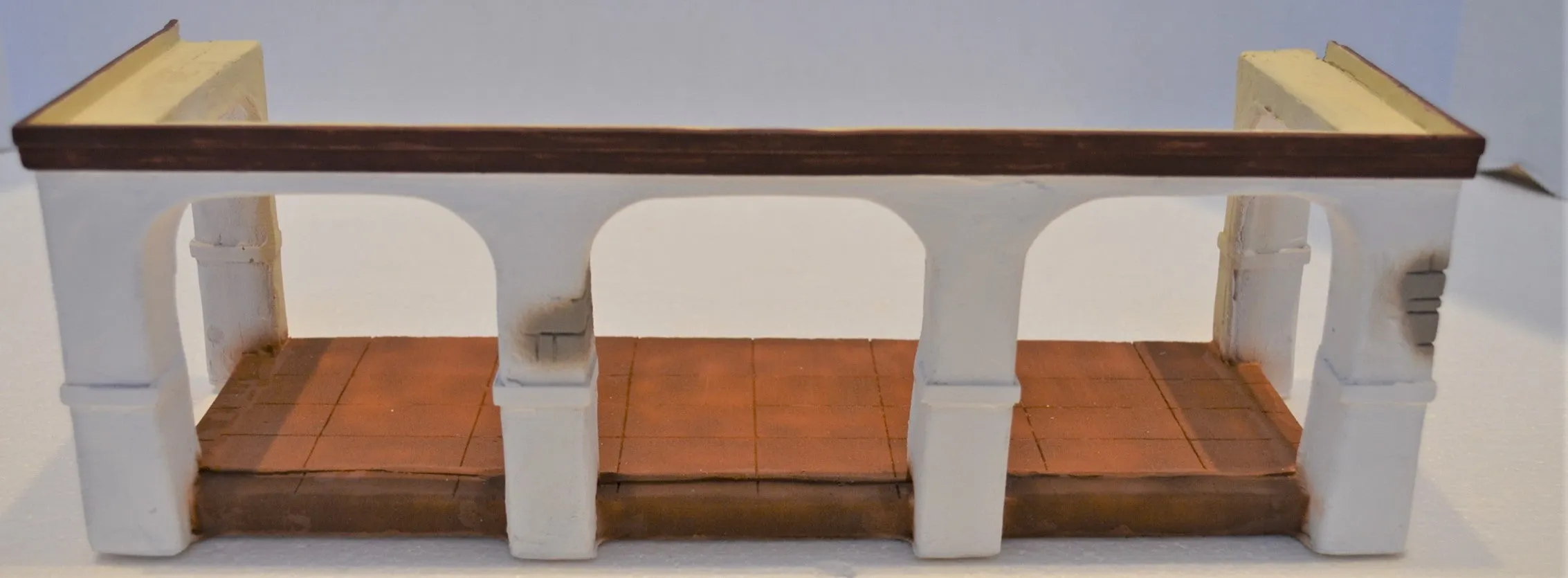 TSSD World War II Building Vietnam Hacienda TS223WH White Brown Gray