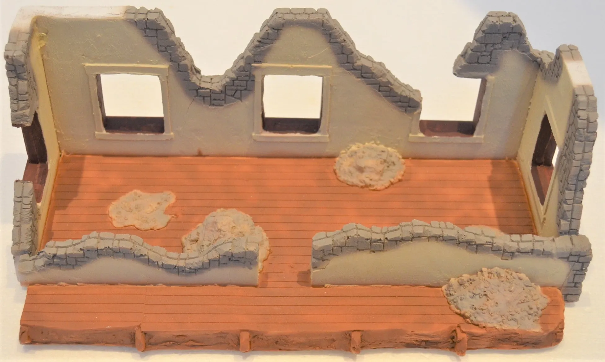 TSSD World War II Building Vietnam Hacienda TS223WH White Brown Gray