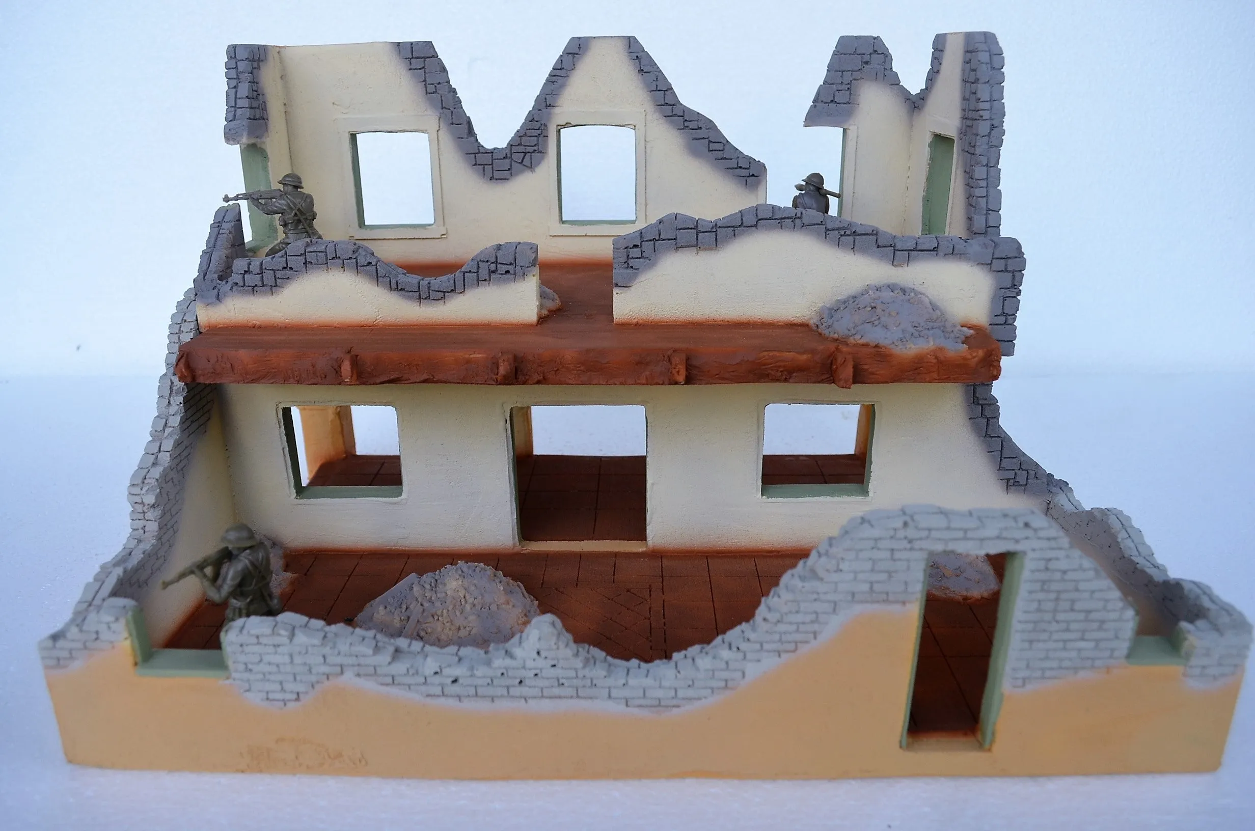 TSSD World War II Vietnam Damaged Building TS223