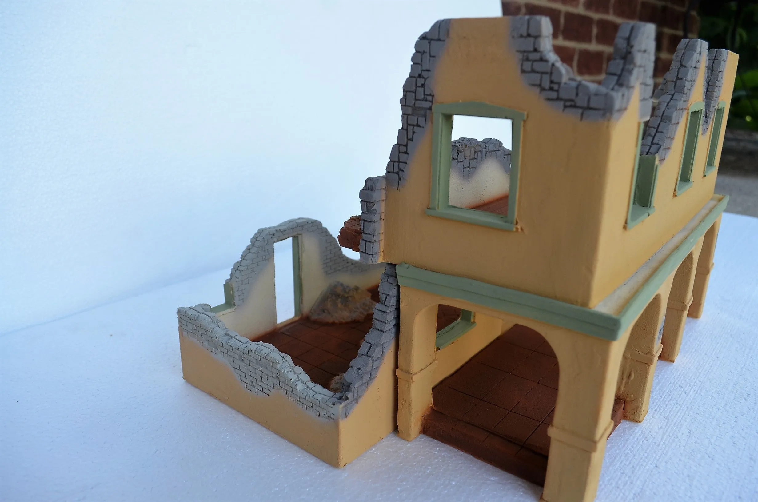 TSSD World War II Vietnam Damaged Building TS223