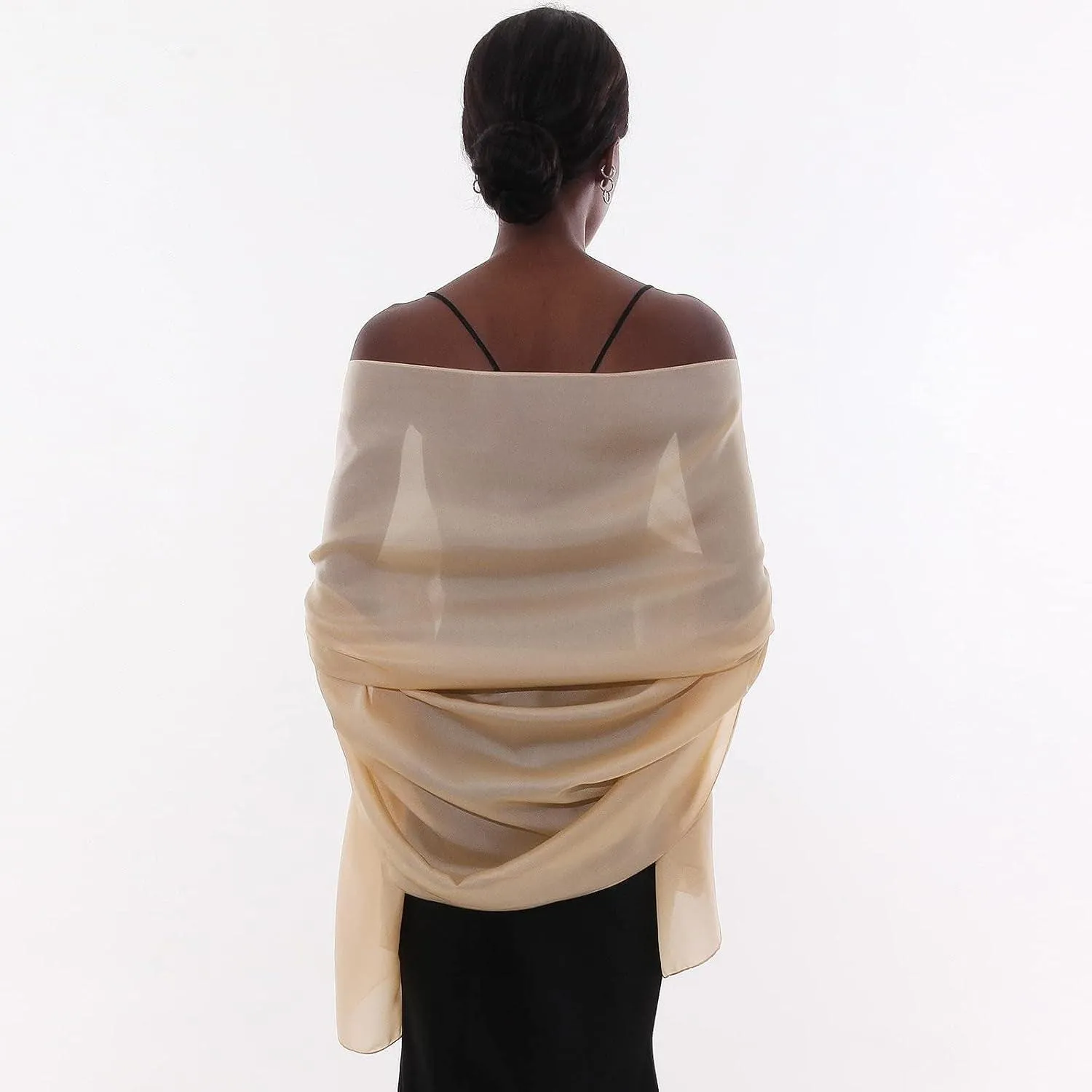 Womens Scarf Pashmina Shawls and Wraps for Evening Dresses like Chiffon Silk Scarf for Bridal Wedding