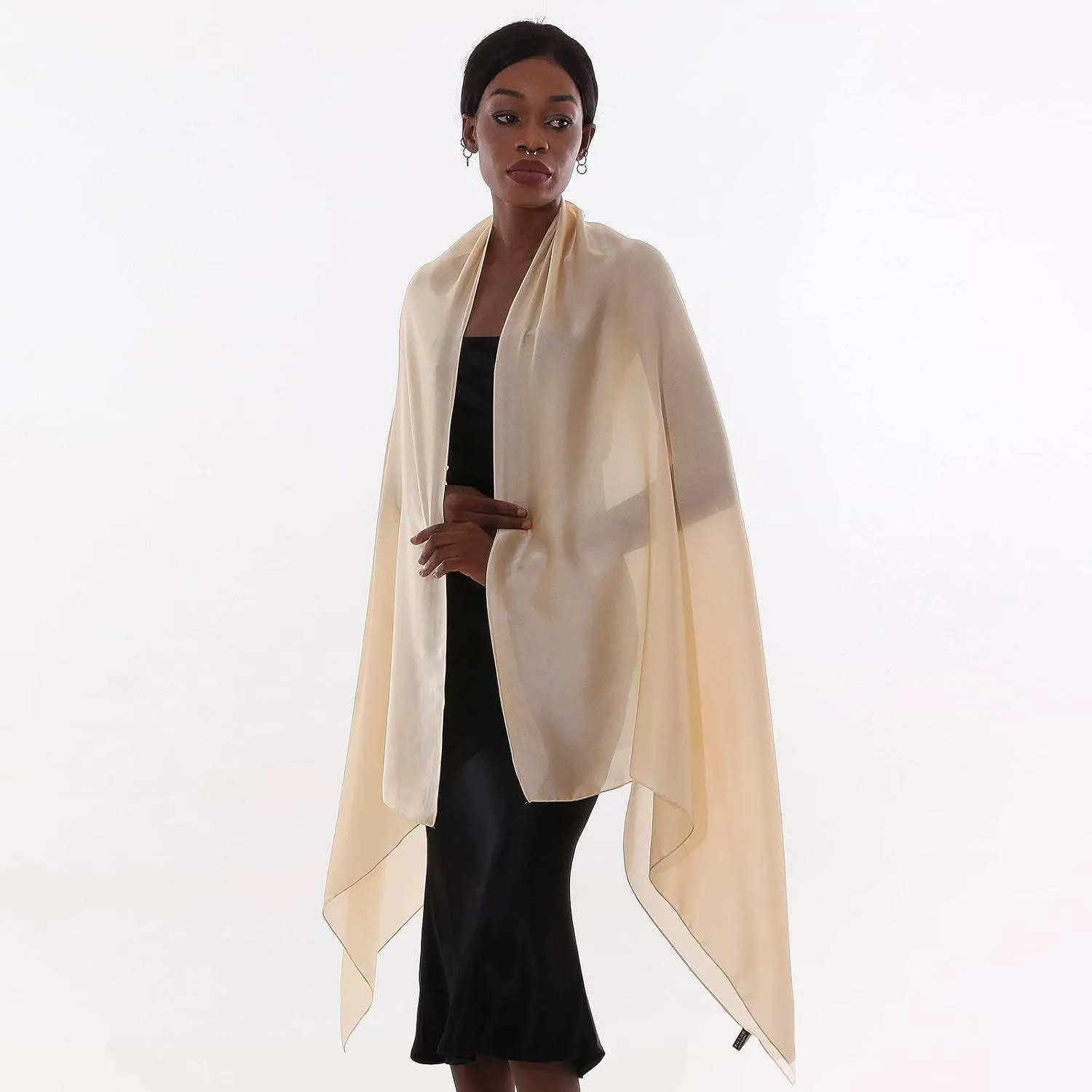 Womens Scarf Pashmina Shawls and Wraps for Evening Dresses like Chiffon Silk Scarf for Bridal Wedding